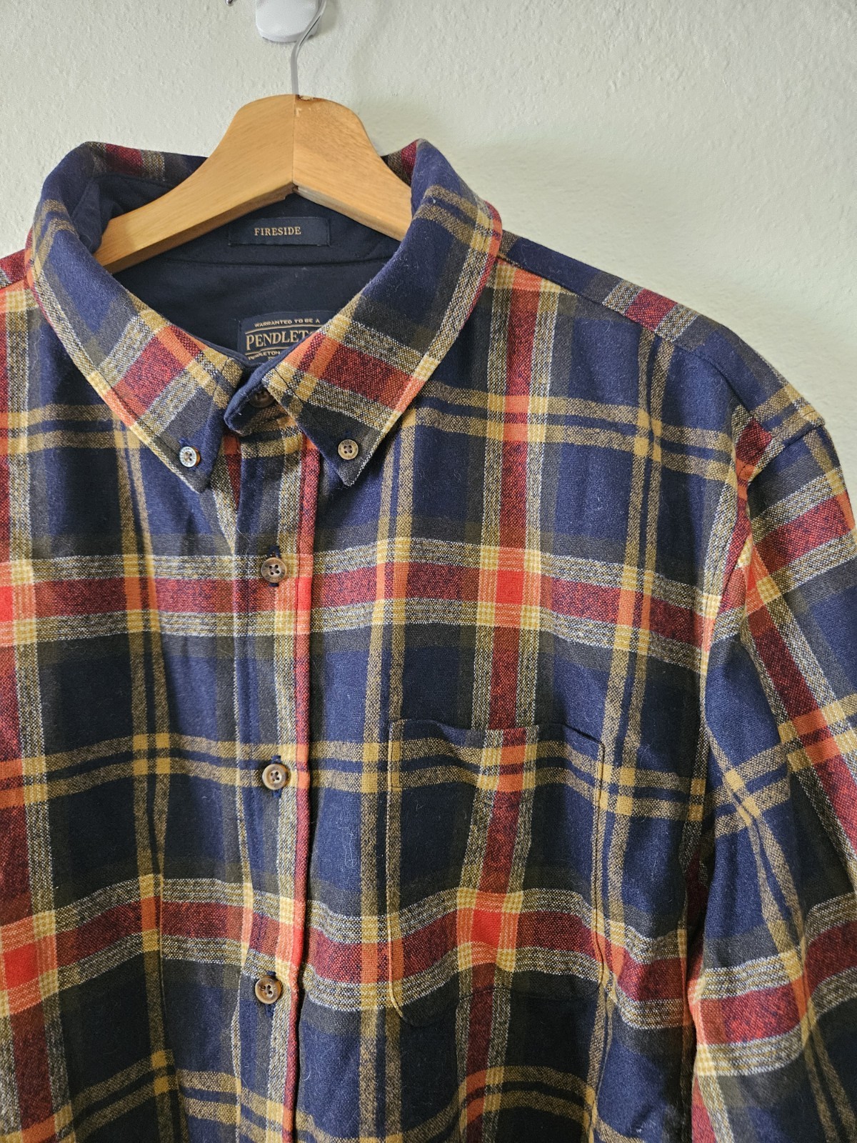 Pendleton XXL Fireside Washable Wool Button Down … - image 1