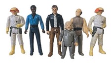 6X ORIGINAL VINTAGE STAR WARS KENNER PALITOY CLOUD CITY ACTION FIGURES 1980S