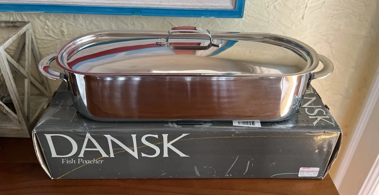 Vintage DANSK Stainless Steel Fish Poacher Steamer Never Used In Original Box
Opens in a new window