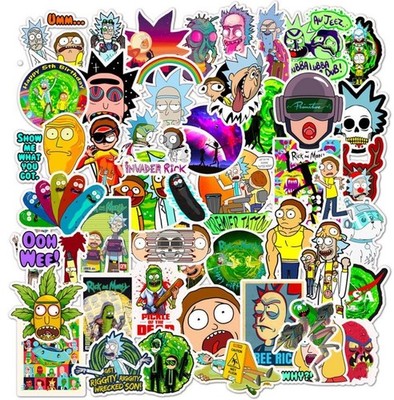 50 tlg Stickerset Rick and Morty Cartoon Comic Smith Summer