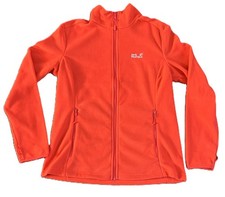 Image of Jack Wolfskin 365 Hideaway Full Zip Fleece Jacket Red Ladies Large NWOT