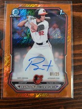 Brandon Butterworth Bowman Chrome 2026 Orange /25 Auto
