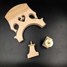 Maple wood Double Bass Bridge 1/2 Size, Adjustable Height Upright Bass Bridge
