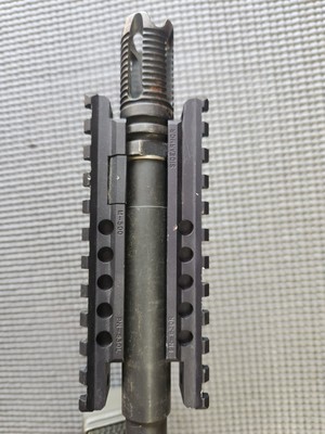 EXPERIMENTAL SIDEARMOR USGI MILITARY ISSUE BARREL MOUNT RAIL CARBINE ...