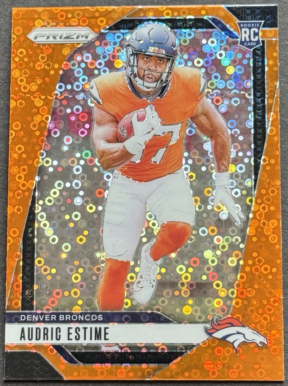 2024 Panini Prizm - Rookies Audric Estime #306 Disco Prizm (RC)