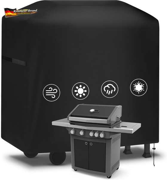 Wetterfeste Grillabdeckung 117X66X117Cm FüR Alle Grills Wind- Und Uv-BestäNdig-image