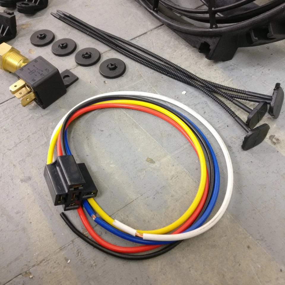 Chevrolet P10 1980 10 pulgadas ventilador de radiador negro hoja S 120 W 1019 cfm refrigeración Foto 4 de 4