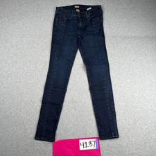 True Religion Jeans Womens 28 Halle Mid Rise Super Skinny Dark Wash 26