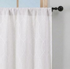 2 Kitchen Curtains 24  Length Natural Faux Linen Cafe Tier Set 26x24
