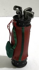 GOLF BAG CHRISTMAS ORNAMENT, 4" TALL