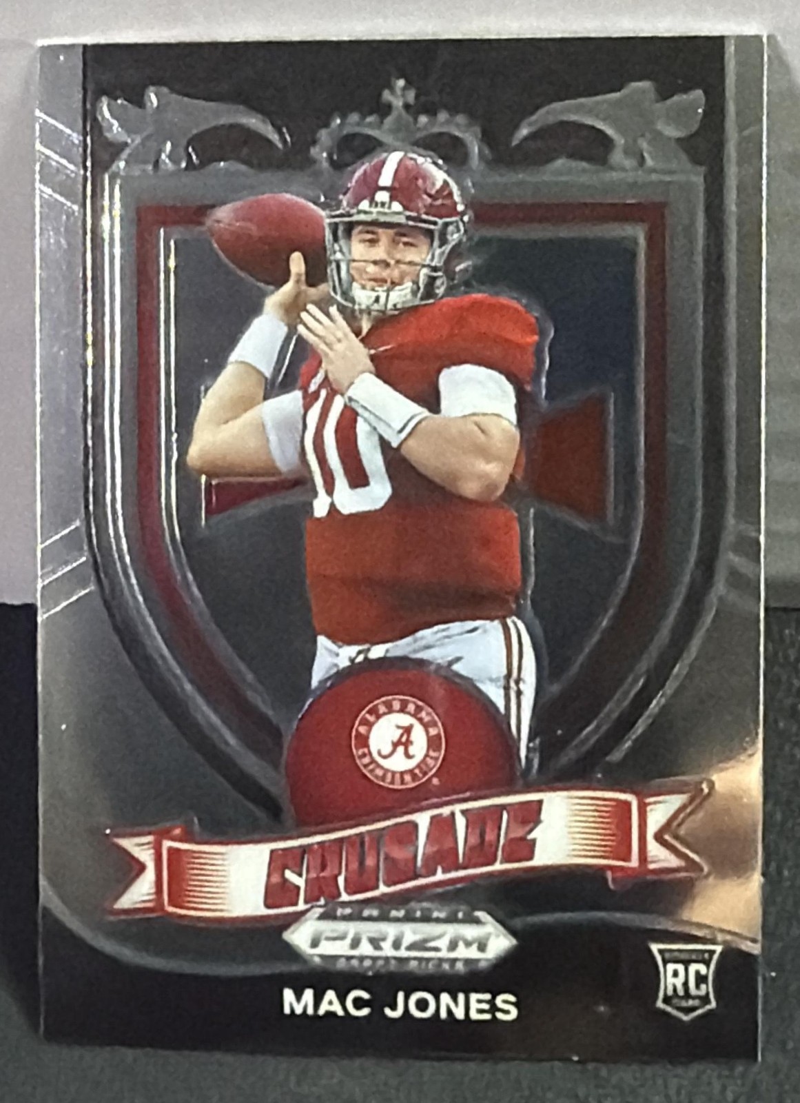 2021 Panini Prizm Draft Picks Collegiate Mac Jones #170 Crusade RC Crimson Tide