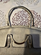 Coccinelle borsa a mano in vera pelle Grigio Gray come nuova