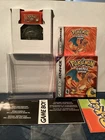 Pokemon FireRed Version (Nintendo Gameboy Advance, 2004) GBA CIB + Adapter Works