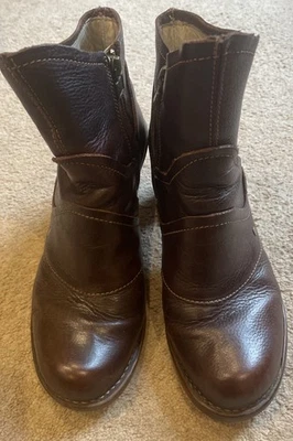 El Naturalista Women’s Brown Leather Heeled Ankle Boot. Eco Friendly. Size 5 /38 - Image 1 of 4