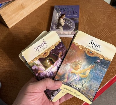Saints & Angels Oracle Cards  - 44 Card Deck and Guidebook by Doreen Virtue 2005