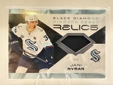 2025-26 Upper Deck Black Diamond Jani Nyman Debut Relics Jersey RC /49 #DD-JN 