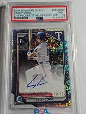 Casey Cook /71 Auto Sparkle Refractor 1st Bowman 2024 Bowman Draft Rangers