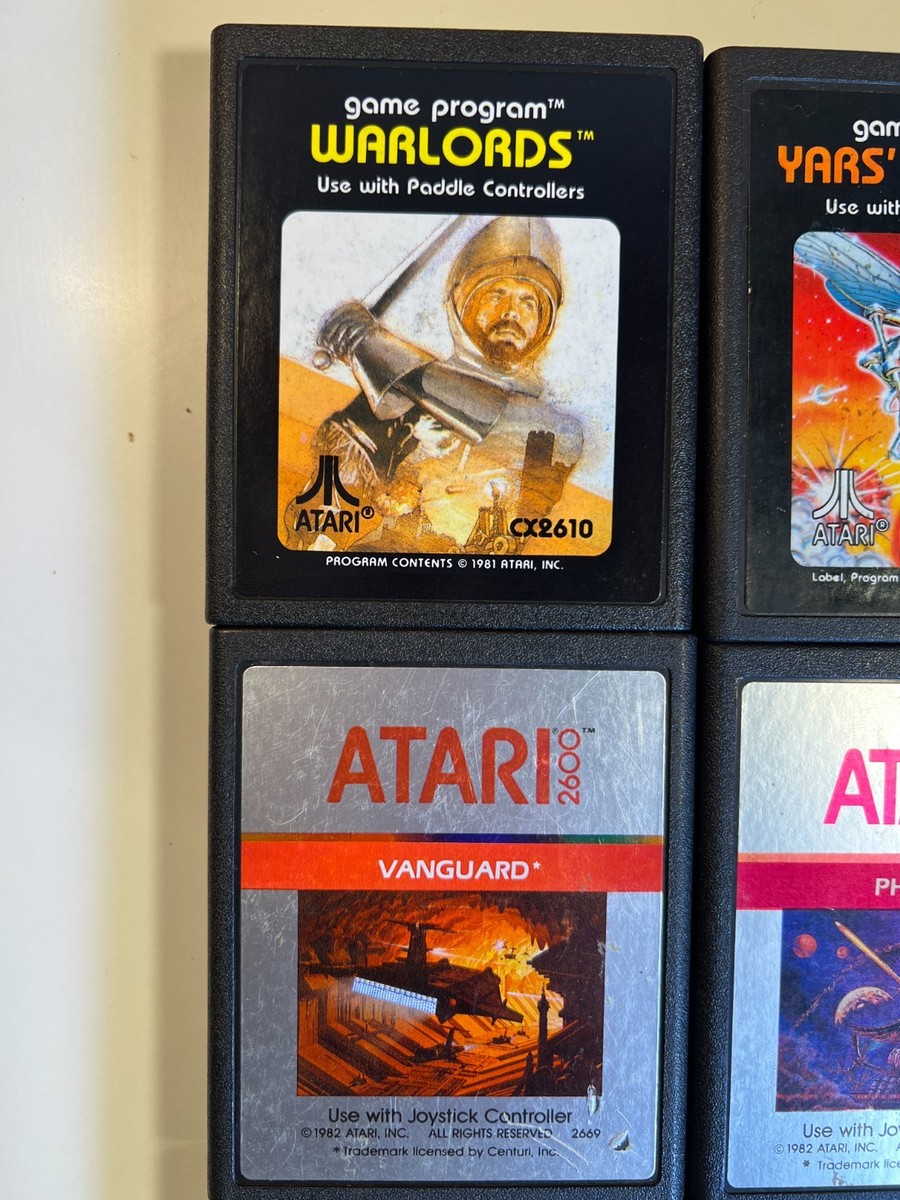Atari 2600 Games Yars Revenge Moon Patrol Vanguard Cosmic Ark