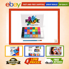 28 Color Waterproof Face Body Paint Kit - Non-Toxic Palette with Brush for Hal