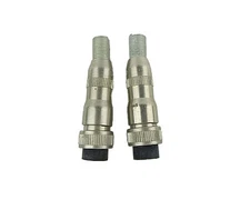 Switchcraft 2504-M  4 Pin DIN Connector w/Locking Nut, Set of 2 - NOS, Free Ship