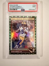 2024 Panini Score Jayden Daniels Extraterrestrial Alien SSP 👽 RC #302