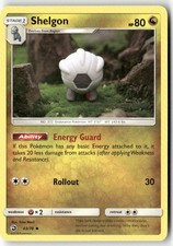 Shelgon 43/70 Uncommon Dragon Majesty Pokemon Damaged Yuka Morii