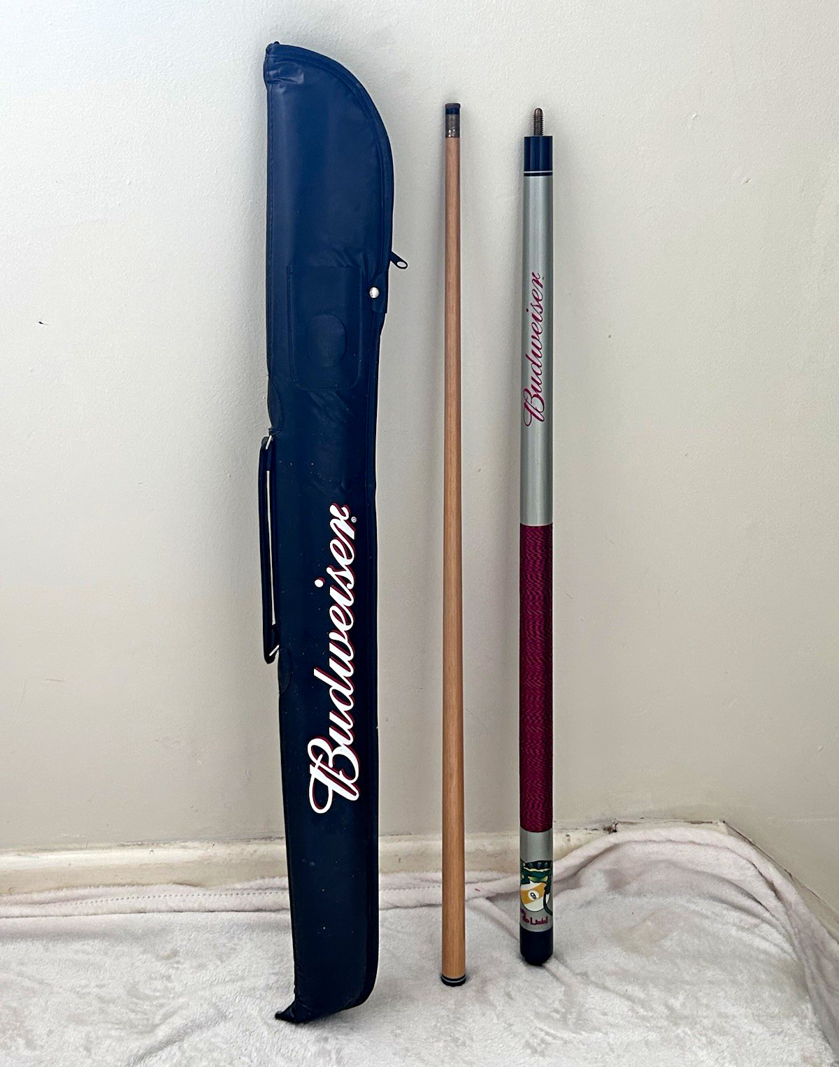 Vintage 2-Piece Pool / Snooker Cue & Case - Brass Joint - Ready to Play!