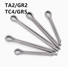 TA2/GR2 TC4/GR5 Titnaium Split Pins Hairpins M2 M2.5 M3 M4 M5 M6