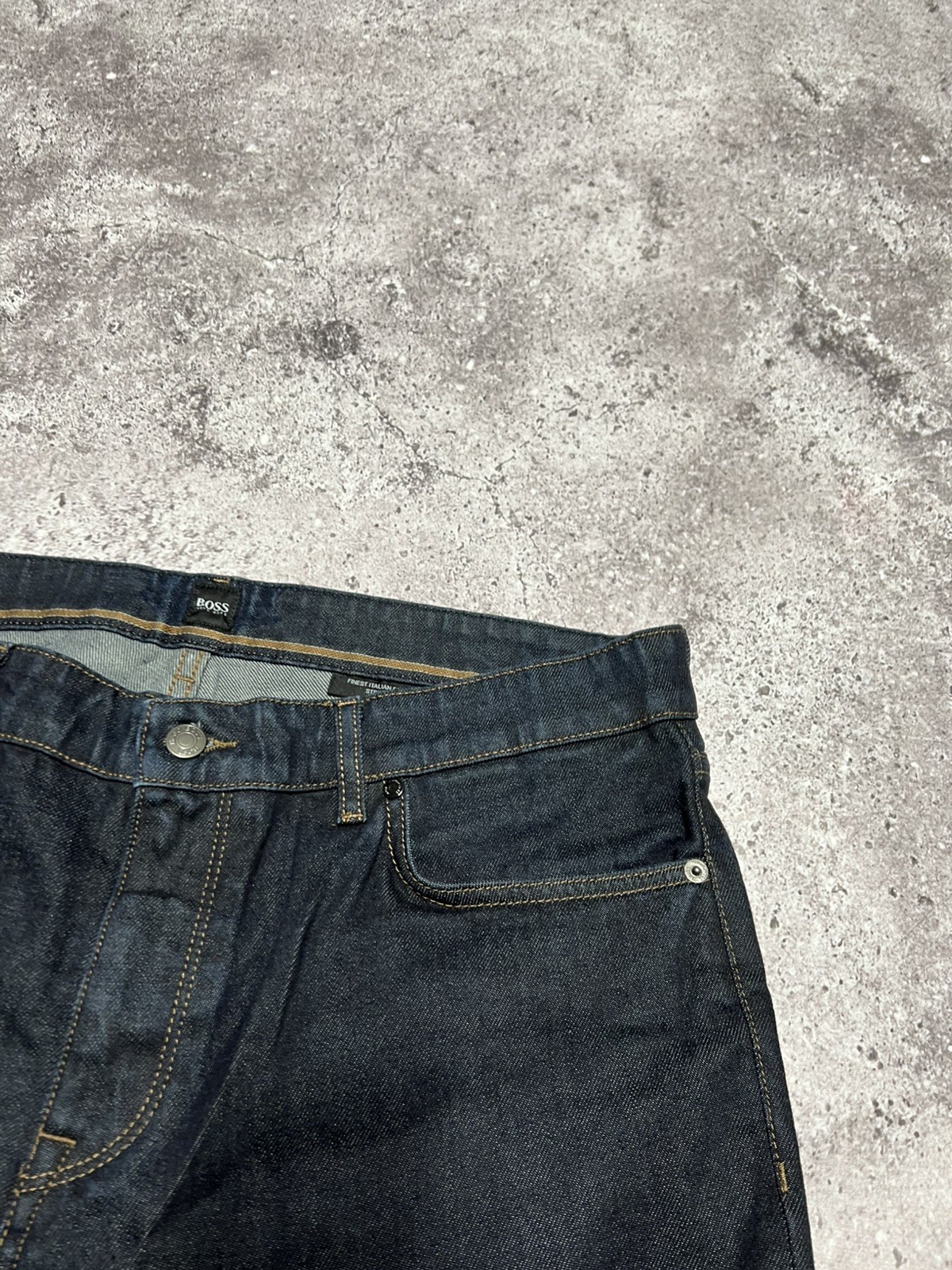 HUGO by Hugo Boss  Jeans Men's 36/32 Regular Fit Dark Wash Denim Casual Stretch thumbnail 6