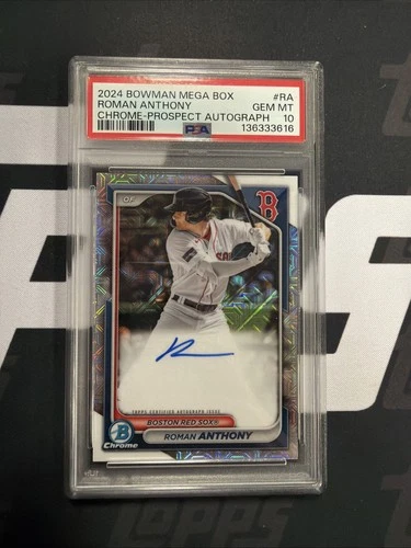 2024 Bowman Baseball Roman Anthony Mega Box Prospect Auto PSA 10