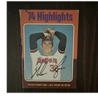 Topps 1975 Nolan Ryan '74 Highlights Insert #5 California Angels Baseball Card