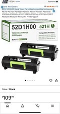 Cartucho de tóner 521H 52D1H00 compatible para tóner Lexmark MS810 521H 52D1H00 2pk