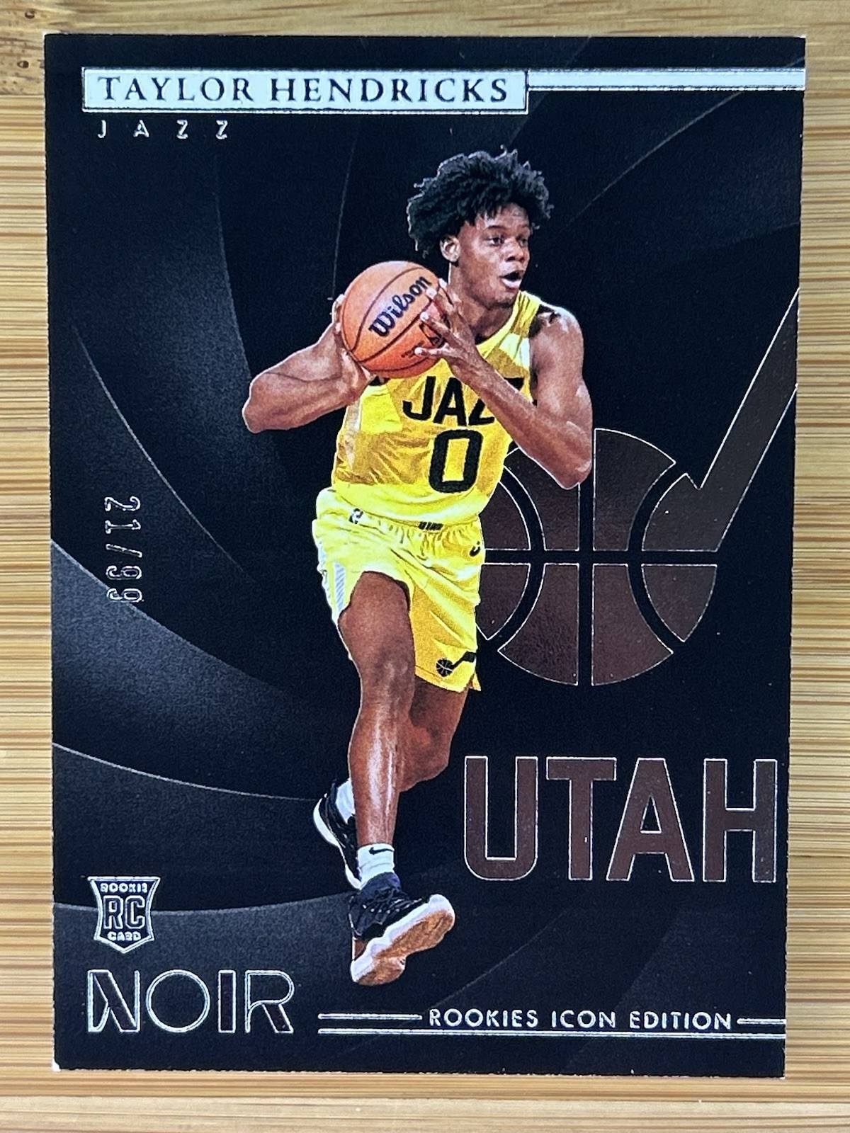2023-24 Panini NOIR Taylor Hendricks Rookie Icon Edition RC #/99 Jazz