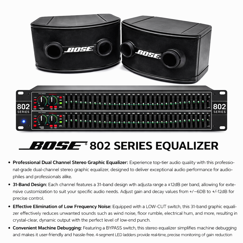 Bose 802 Series EQ 31-Band Equalizer Replacement 802C Controller I