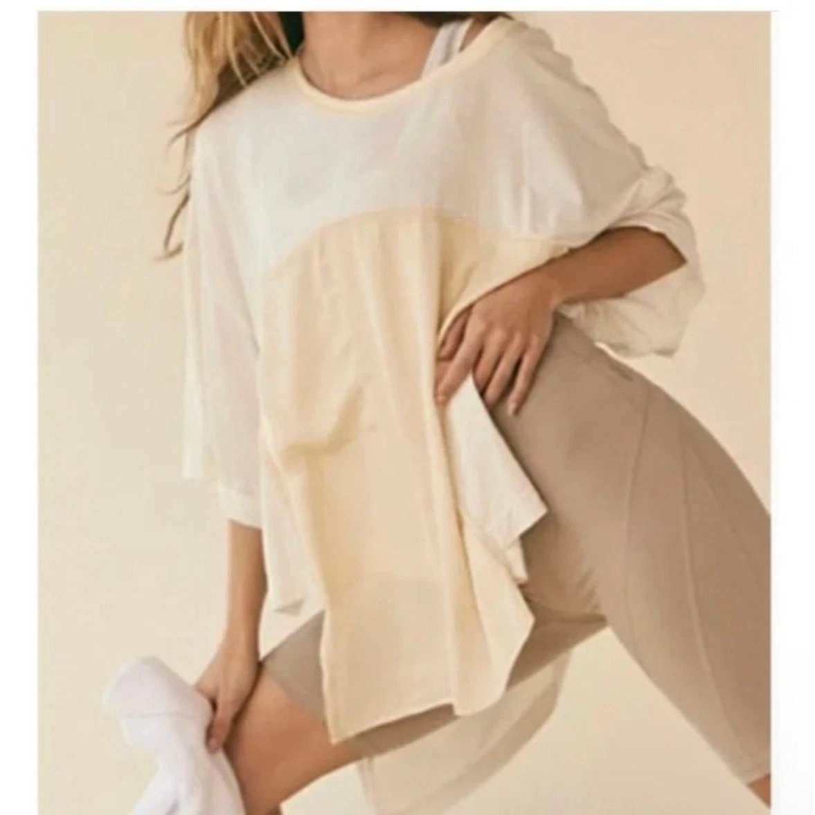 free-people-movement awaken brushed combo oversize slouch shirt