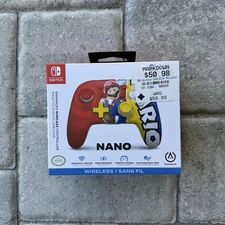 Nintendo Switch PowerA Nano Super Mario Victory Enhanced Wireless Controller New