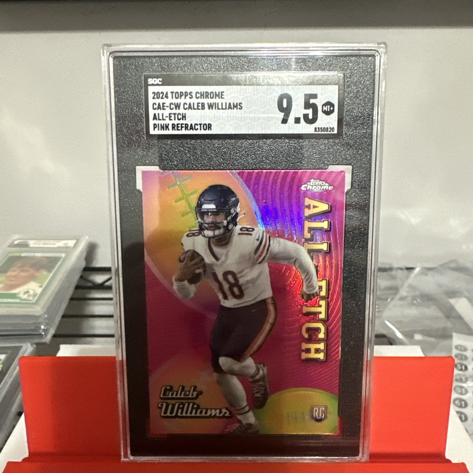 2024 Topps Chrome - All-Etch Caleb Williams #CAE-CW Pink Refractor (RC) SGC 9.5