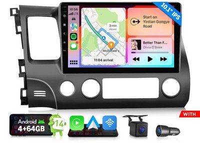 Eonon HCIV1X7A Android 14 Car Stereo Radio GPS CarPlay for Honda Civic 2006-2011