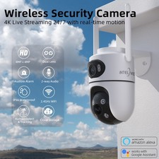 8MP 4K Wireless IP Camera WIFI Outdoor CCTV PTZ Smart Home Security IR Cam IP66