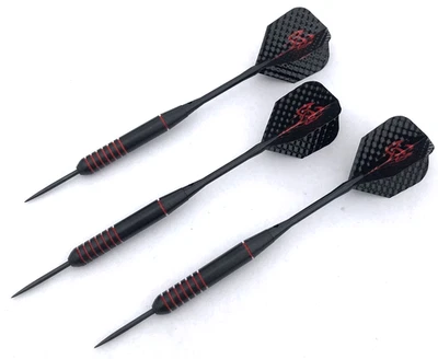 JCS-DART 3 Dartpfeile Steel Dart je 21 Gramm Red Line + Aluschäften + Stahlspitzen