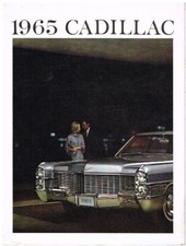 CADILLAC FLEETWOOD DE VILLE & CALAIS SAL COUPE HARDTOP CABRIO '65 SALES BROCHURE