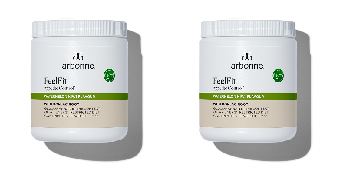 2 X Arbonne FeelFit Appetite Control 90 Servings Watermelon Kiwi BBE 12