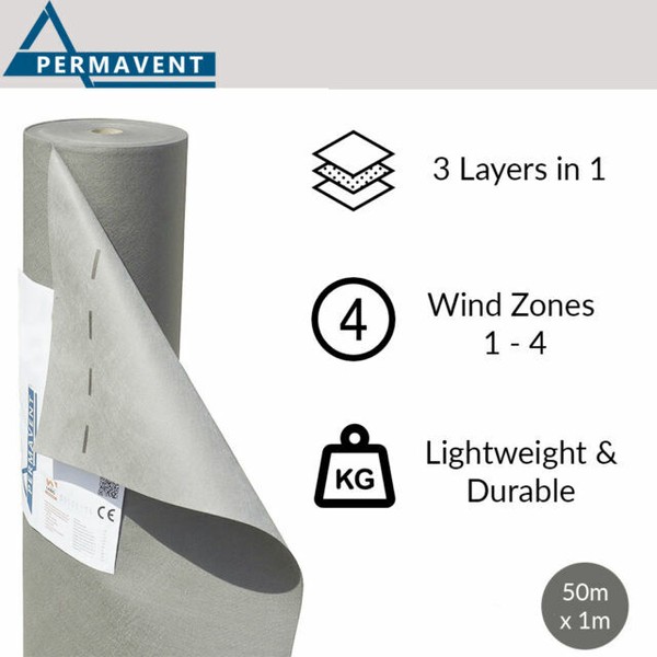 Proctor Roofshield Breather Membrane Breathable Roofing Felt 1m X 50m 2 for sale online eBay