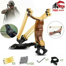 Professional Slingshot Set,Outdoor Hunting Slingshot with High Velocity Catapult