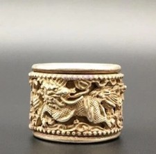 Solid Solid Pure Copper Kirin Trigger Movable Ring Necklace Pendant Sculpture