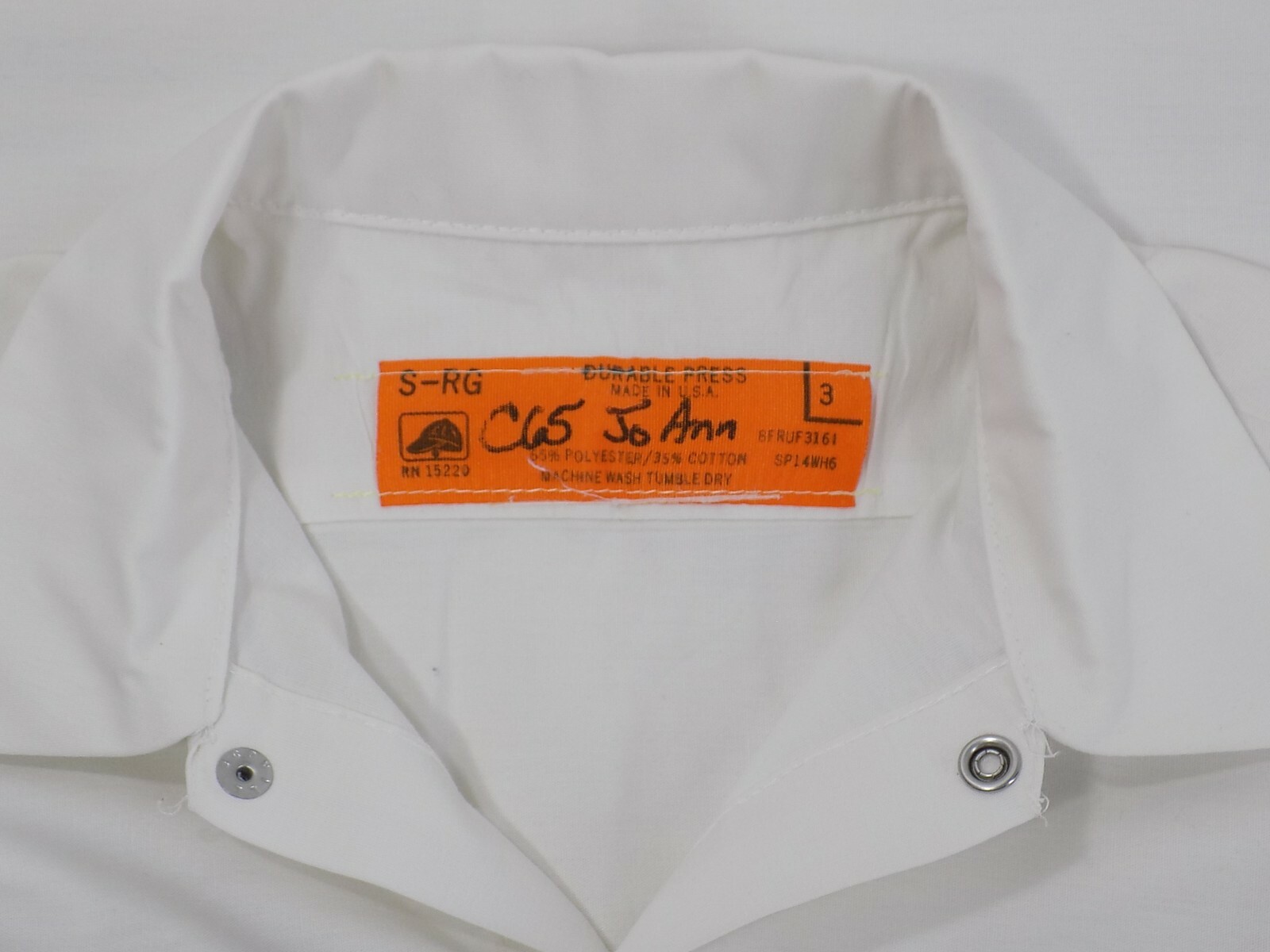 Parts Plus Auto Parts womens uniform  Shirt, JoAnn, size small, RedKap