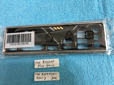 ASUS TUF B450M PRO GAMING  ,TUF B450M PLUS GAMING IO SHIELD BACK PLATE_BLACK