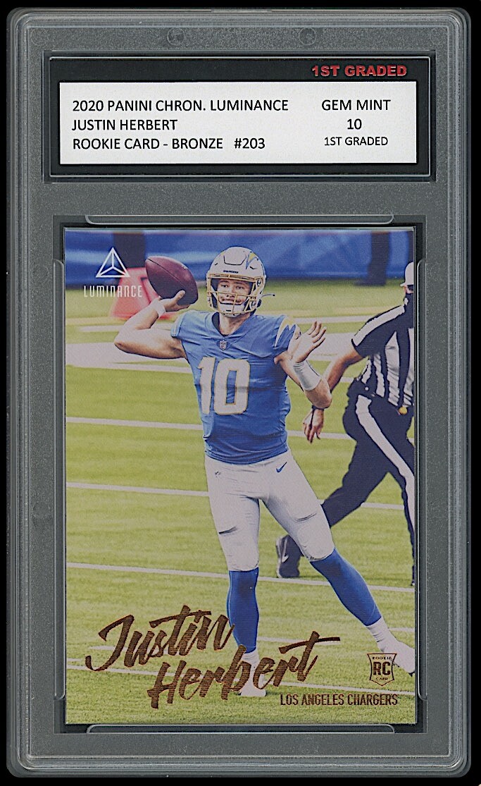 justin herbert graded rookie cards 2020 Panini Select #344 Certified RC Foot  Vintage and Antique Gifts Justin Herbert 2020 Select Premier