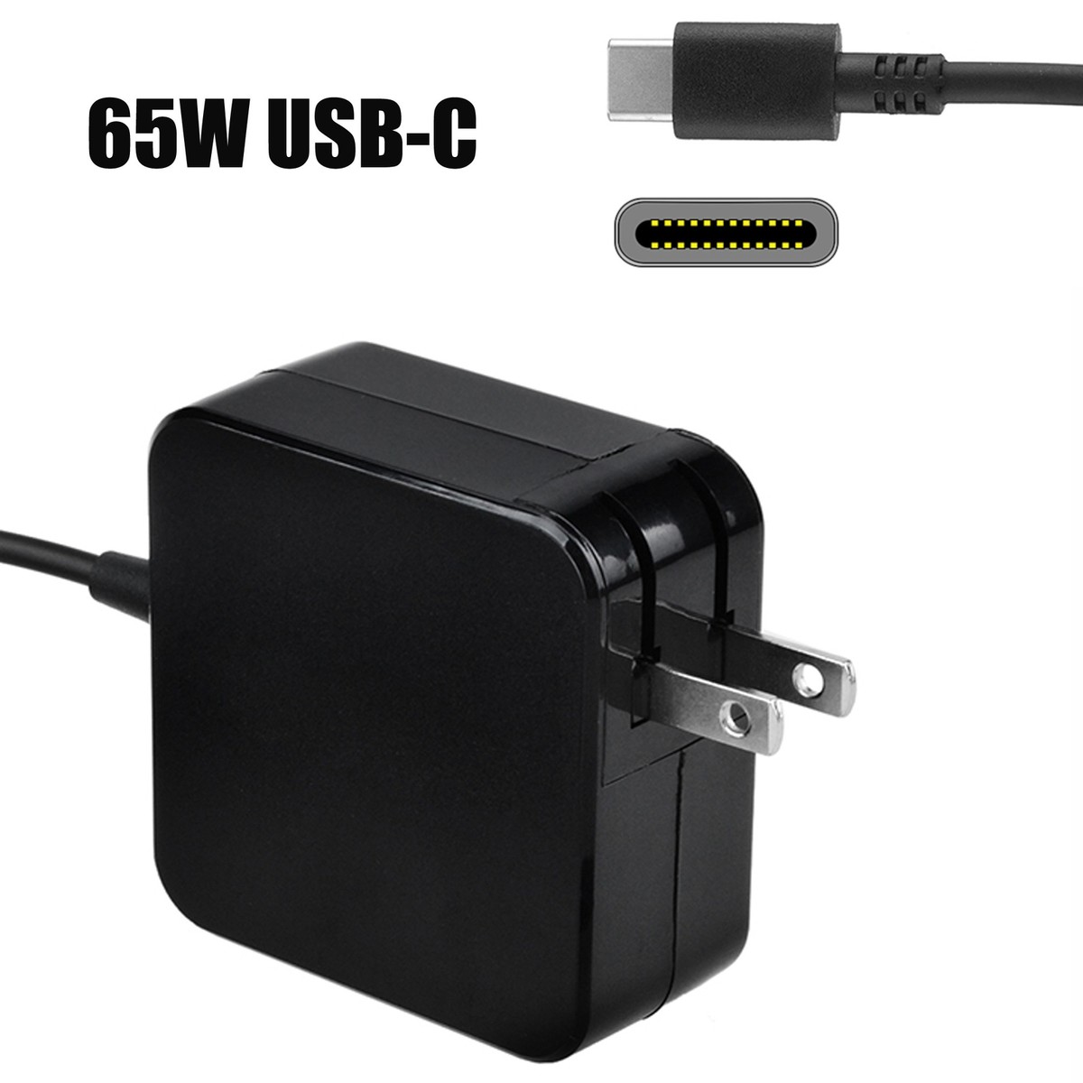 65W USB-C AC Adapter For Fujitsu Lifebook U9311X U9312/Stylistic