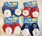 Baseball Infant Newborn Baby Booties Slippers NEW Shower Gift - Pick team & size